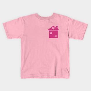 Pink House pixel art Kids T-Shirt